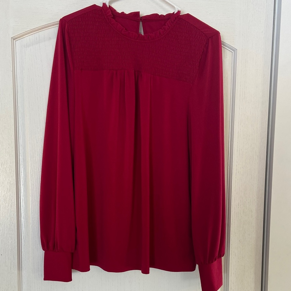 Elegant Red Women's Top